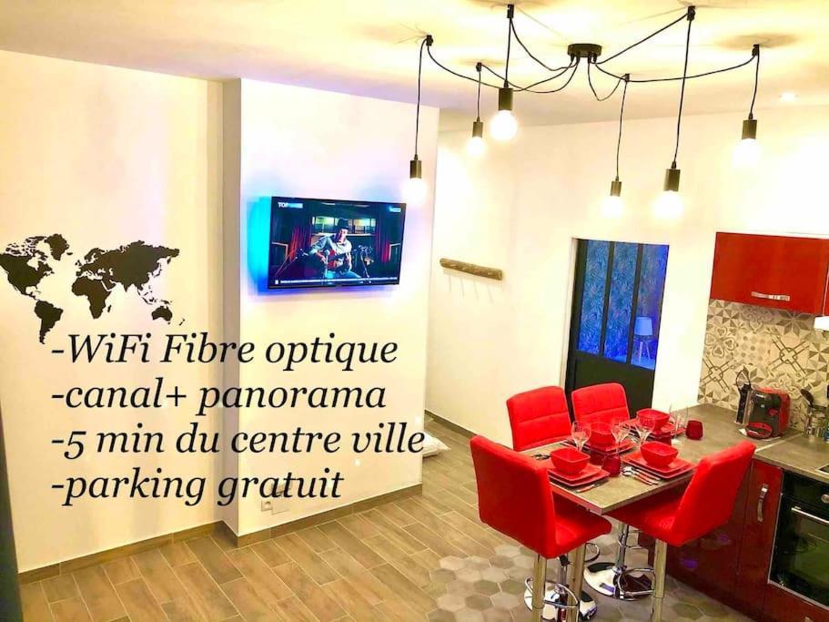Le Led Room,Centre Ville Place De Parking Gratuite ซ็องส์ ภายนอก รูปภาพ